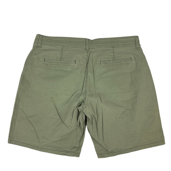 Lee Womens Midrise Fit 12 Petite Cargo Shorts Olive Green Cotton/Spandex - Picture 5 of 5